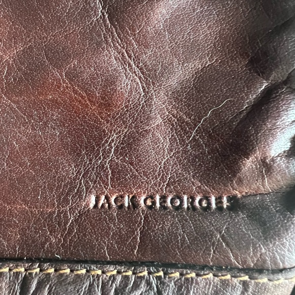 Jack George’s Leather One Strap Bag. - Picture 4 of 5